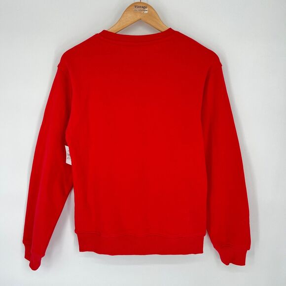 Disney Parks XS Red Mickey Sweatshirt Christmas Pullover Cozy Retro Festive Gift - Picture 2 of 12